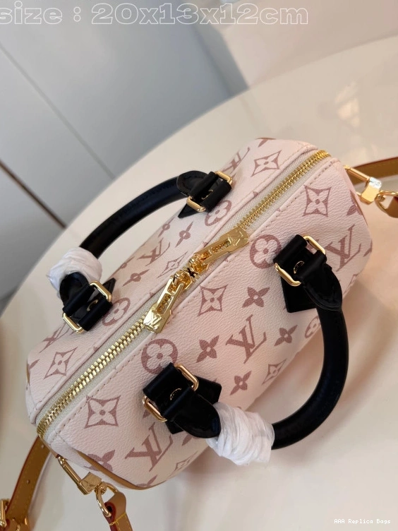 Aaa replica bags SPEEDY VUITTON 20 BANDOULIÈRE LOUIS 0808